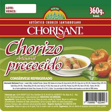 Paquete de chorizo Precocido